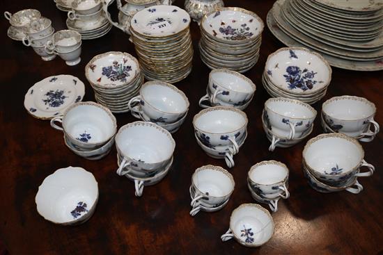 A Meissen 71-piece part breakfast service, circa 1910,